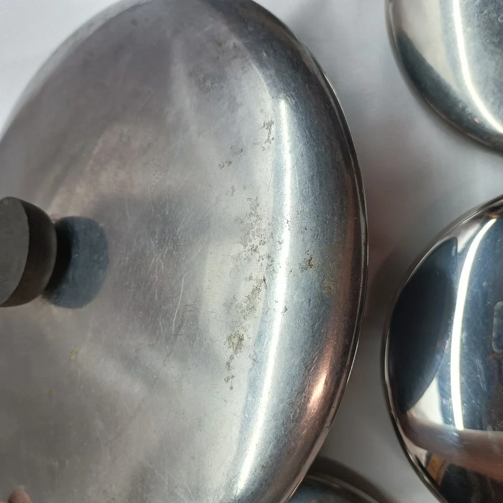 Revere Ware Replacement Lids for Saucepans or Skillet Lids ONLY 6 Pc Lot Vintage